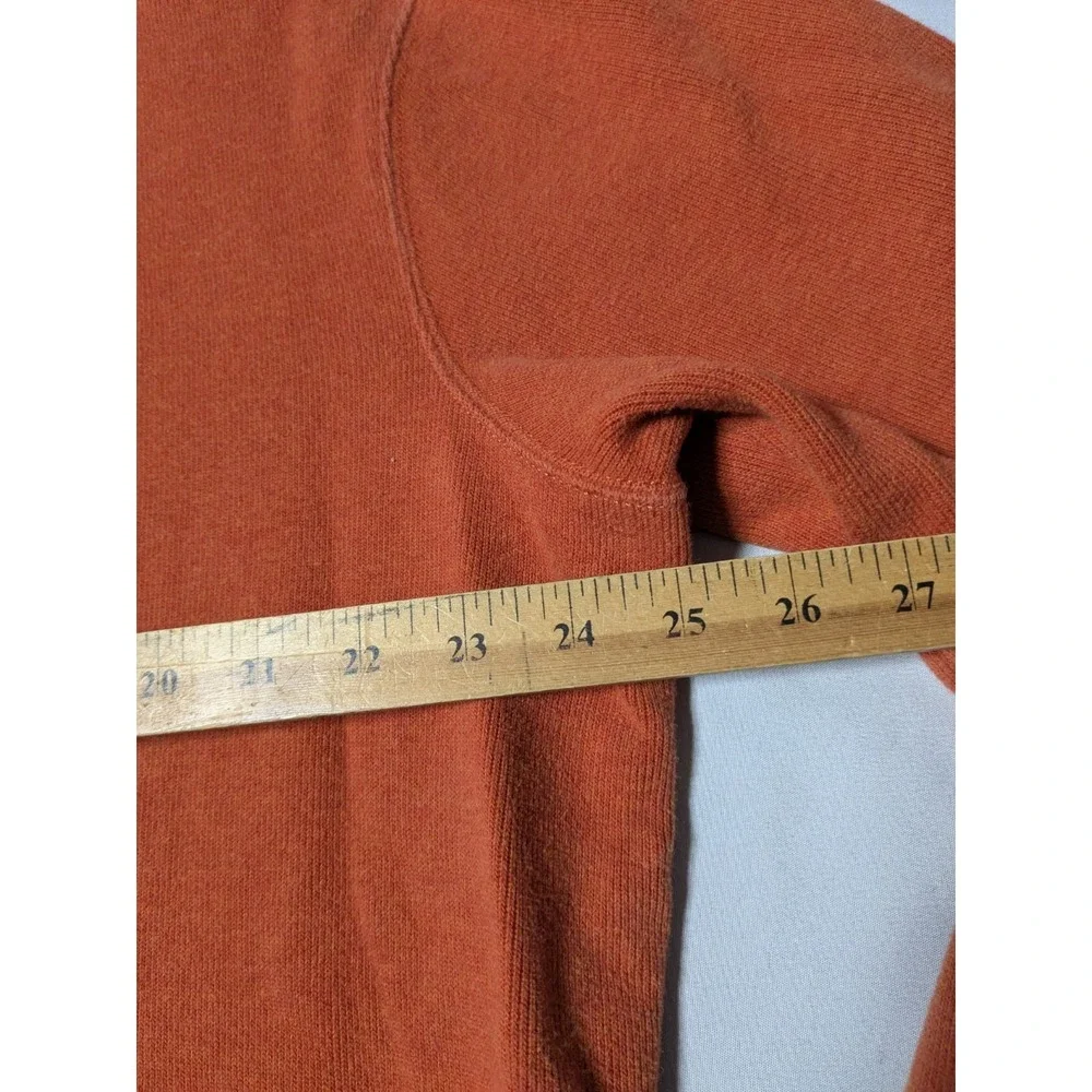 POLO RALPH LAUREN Men XL Blue Pony‎ 1/4 Zip Orange Cotton Pullover